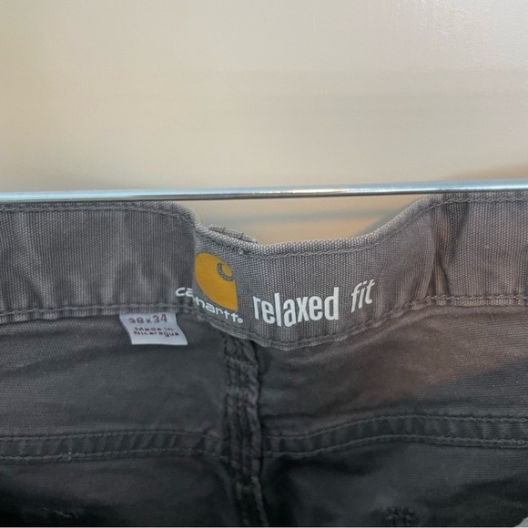 Carhartt Men's Charcoal Relaxed Fit Jeans 38x34 - Picture 2 of 4